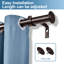 Tringle à rideaux simple réglable 1 po Adelaida-1277911341-1277911342