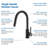 Single Handle Two Modes Pull-down Kitchen Faucet-104200655