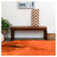 Banc en cuir véritable Austin Mid-Century moderne avec cadre en bois massif brun clair Austin