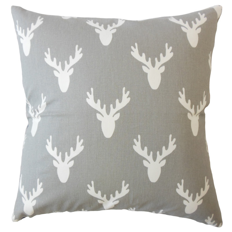 Coussin en coton Graphic, Tempête