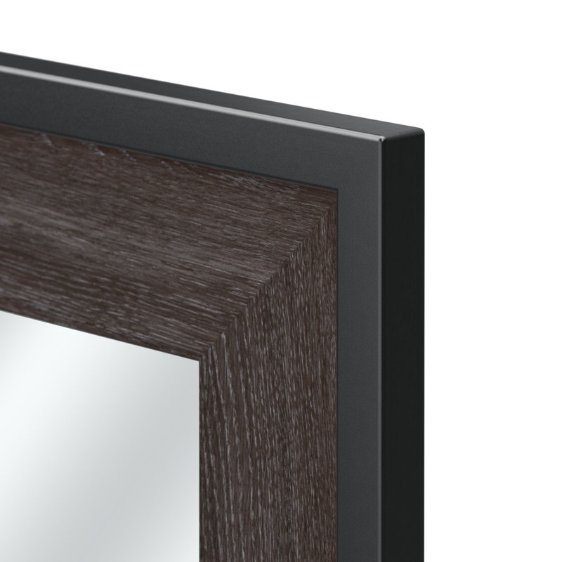 Commode double 6 tiroirs avec miroir Spero, Gris anthracite