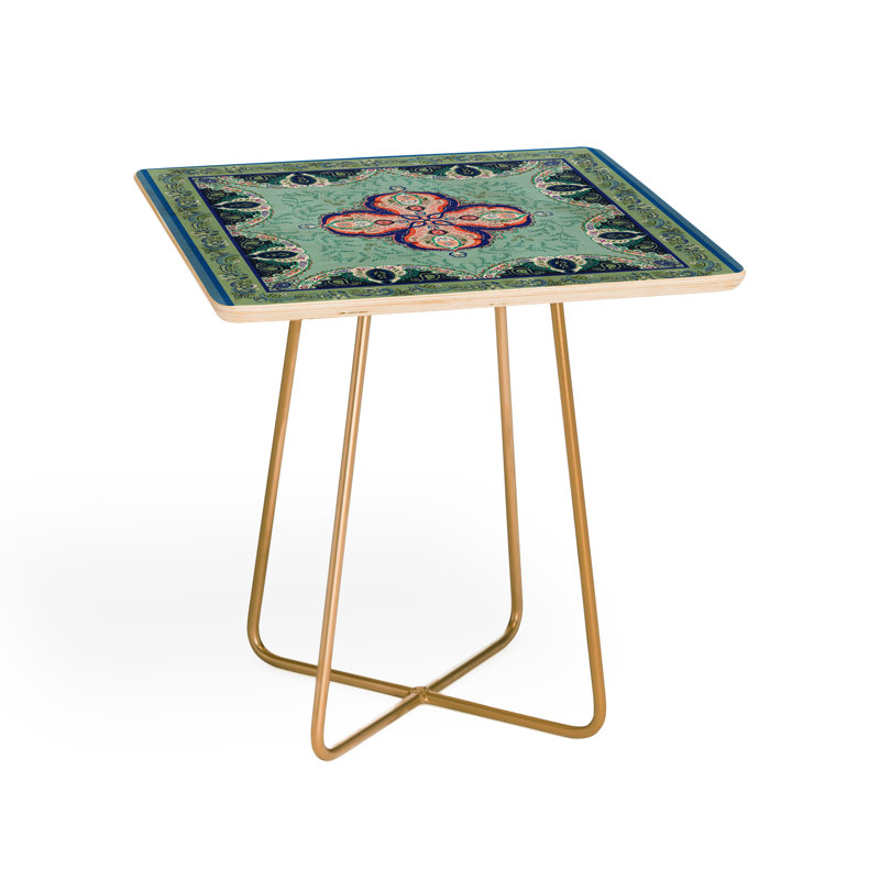 Solid Wood Top End Table