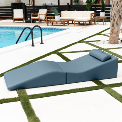 Adanely Sun Lounger - Luxurious Waterproof Folding Lounge & Chaise - Marine Vinyl