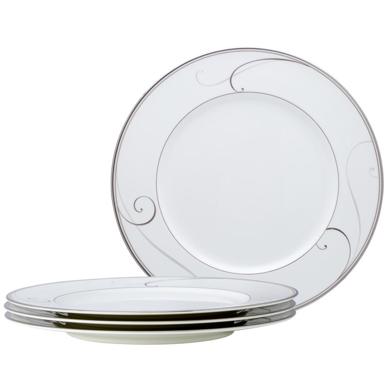 Noritake Platinum Wave Dinner Plates, 11"