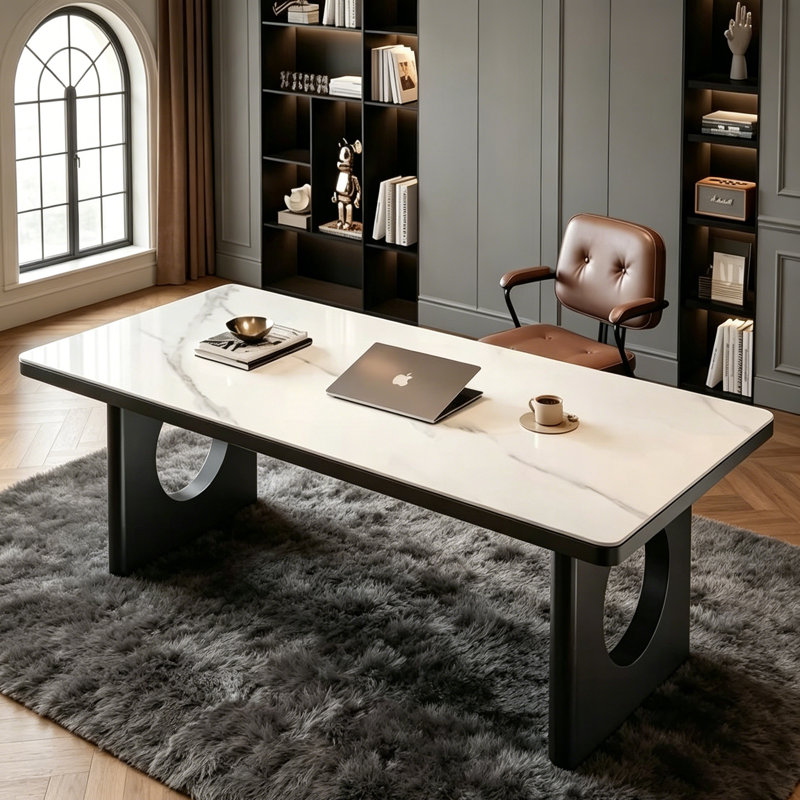 Bureau luxueux et moderne, H 29,53 po x l 55,12 po x P 27,56 po