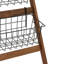 Étagère de rangement à 4 niveaux en bois rustique Farmhouse