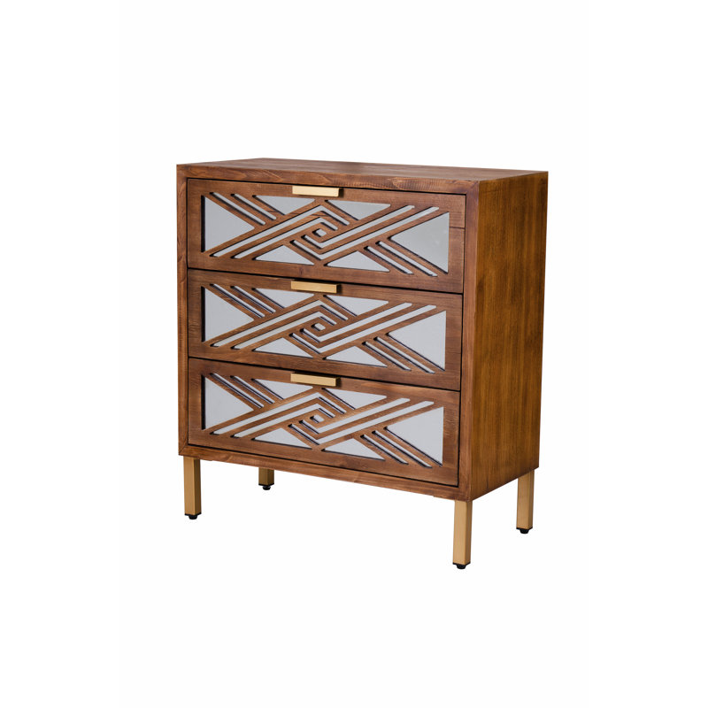 Table de chevet 3 tiroirs Arnim