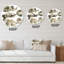 Gris et nuages dorés beige II - horloge murale moderne-60186927