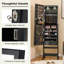 Armoire à bijoux verrouillable verrouillable avec rangement et support -106649301