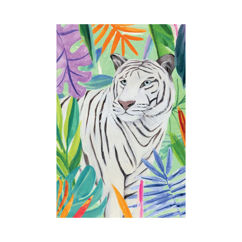 Tropic Tiger II by Annie Warren - Wrapped Canvas Print, 20.32 cm H x 30.48 cm W