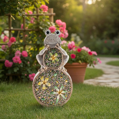 Figurine de grenouille solaire