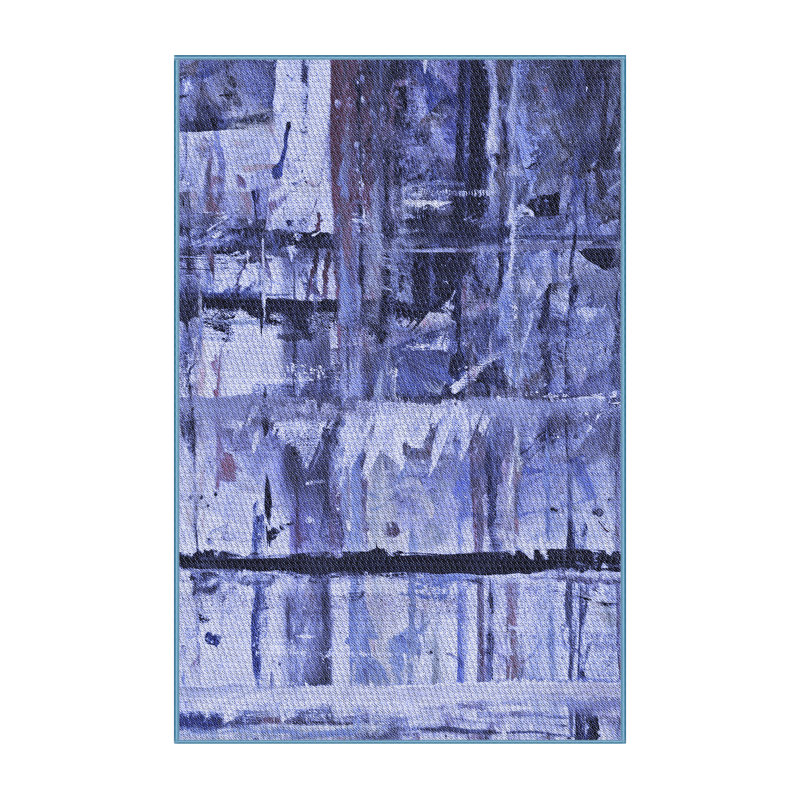 Abstract Indoor Rug, Rectangle 2' x 4'