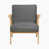 Dark Gray Linen Blend
