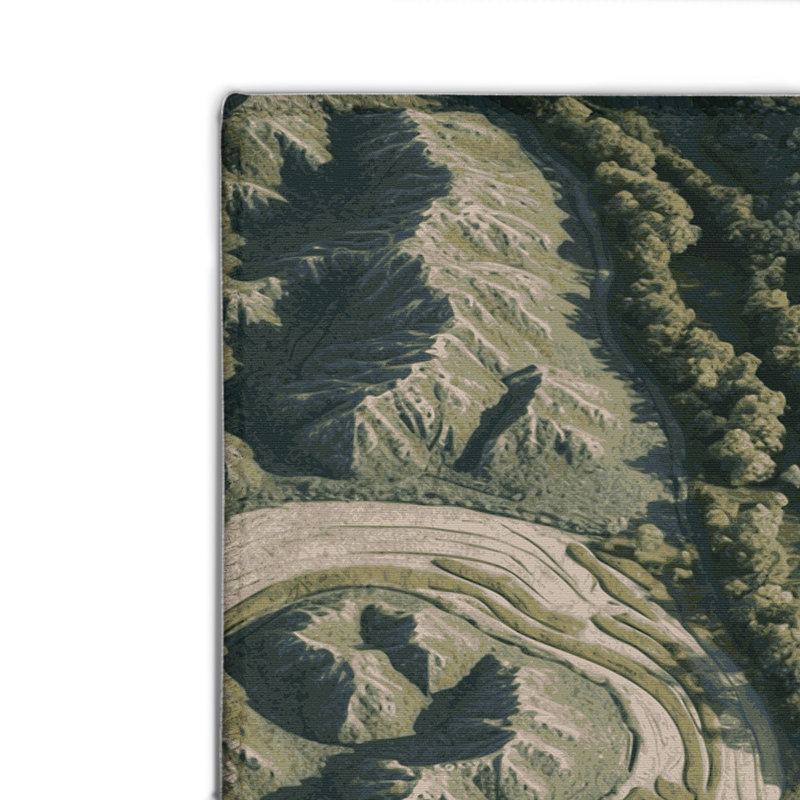 Tapis intérieur et extérieur gris Nature, Rectangulaire 2 pi x 3 pi