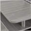 Bureau d'ordinateur complet avec rangement, gris