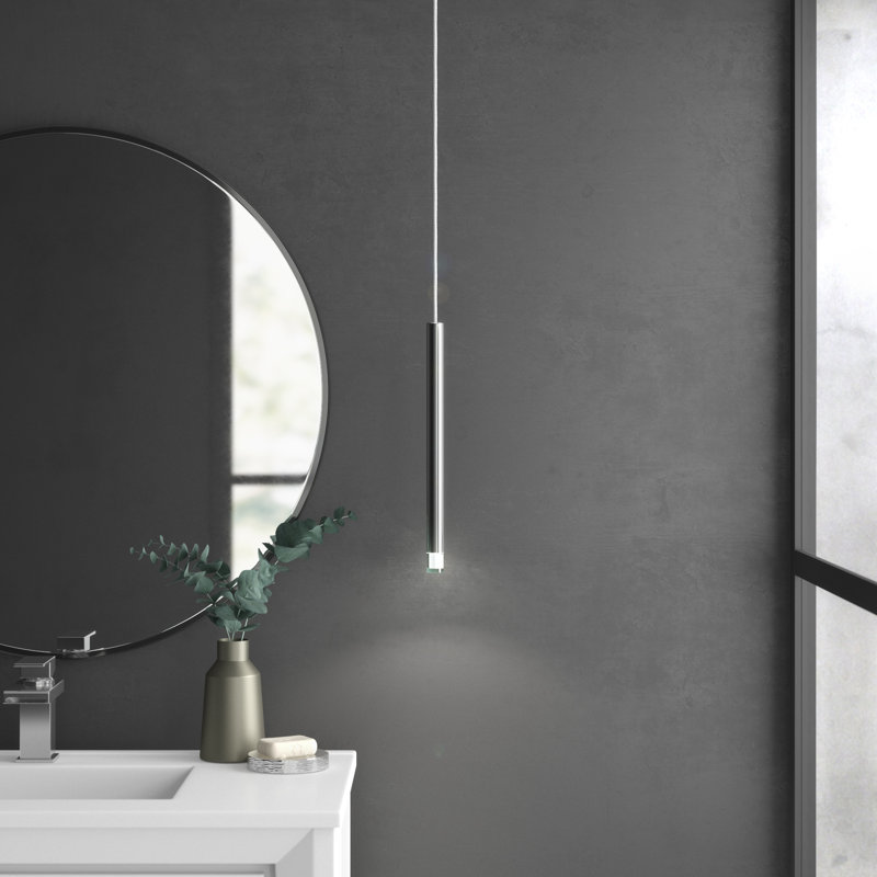 Luminaire suspendu cylindrique à 1 lumière DEL Ashby