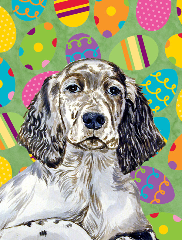 Drapeau de jardin Atara, Setter anglais