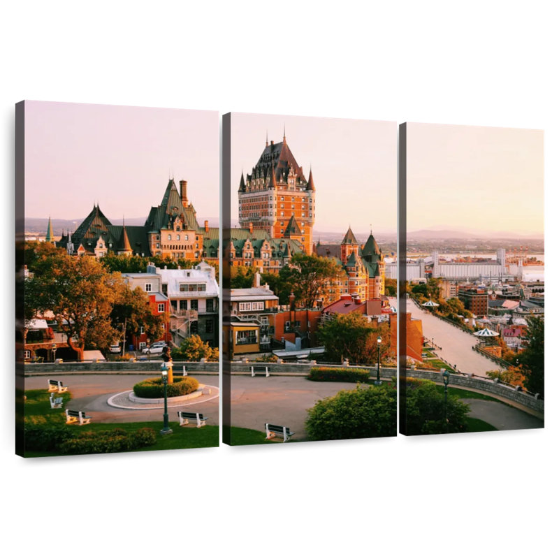 Lilie Québec Château Frontenac, H 28 po x l 45 po