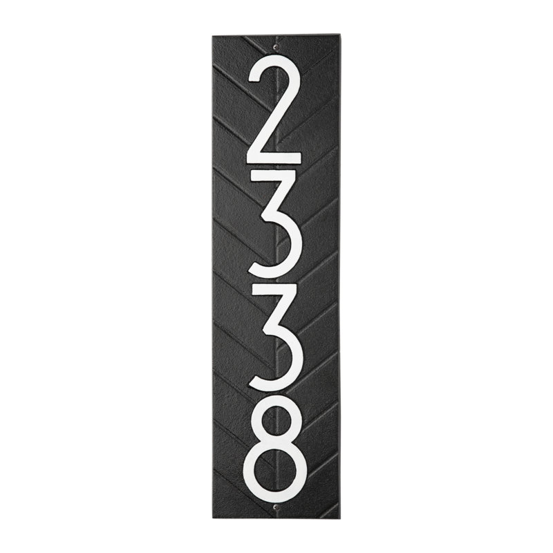 Plaque murale Mid-Century, Noir / blanc, Oui