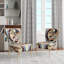Chaise d'appoint contemporaine tapissée Pastel Art Deco I