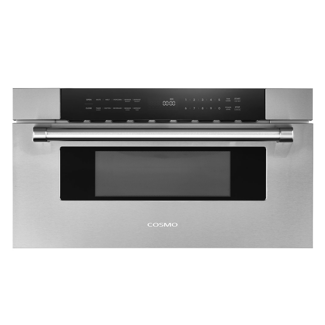 Cosmo 1.2 Cubic Feet 1000 Watt Microwave Drawer with Sensor Cooking Cosmo
