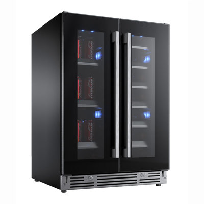 24" Beverage/Wine Double Door