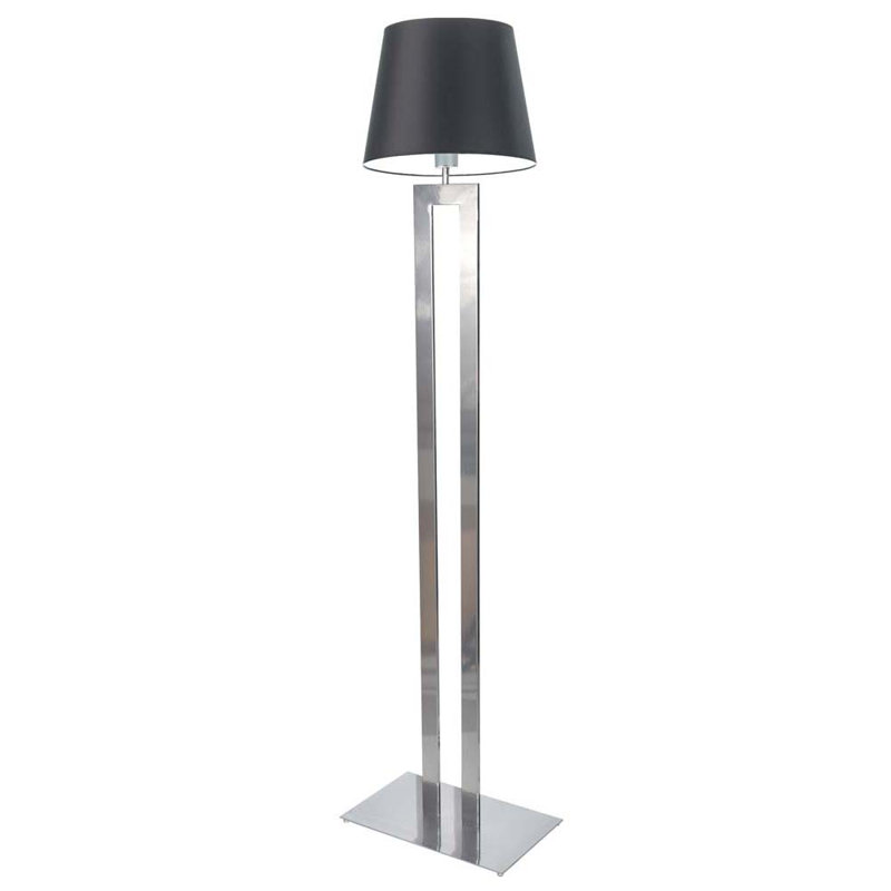 Arnes 172cm Traditional Floor Lamp, Silver, Black