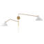 Applique murale blanche à bras articulé 2 lumières Elyse-300053653-300053674