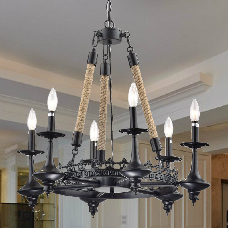 Eastcotts 6 - Light Dimmable Chandelier