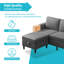 4 Seater Linen Sofa-1884420344