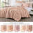 Katrina Floral Jacquard Textured Comforter Set-1452364126-1452364127