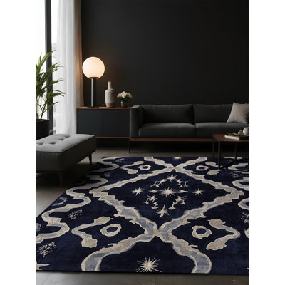 Tapis gris soyeux et moelleux