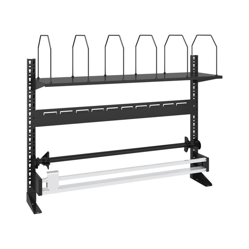 Ensemble de rangement modulaire pour outils en métal avec coupe-papier et tablette