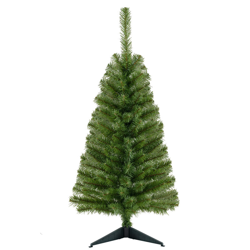 Arbre de Noël artificiel rose 3 pi avec support en plastique The Holiday Aisle®