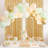 2pcs 24W*96H Inch Screen Curtain Starry Sky Sequins Wear Rod Curtain, Used For Wedding Background Wall Stage Mending Gauze Curtain Wedding Decoration Scene Layout Large Size 125*243cm Red/Gold-585094422-585094420