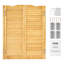 Bûche en bois de pin avec charnières arquées 42 po Saloon Swinging Doors-116484360