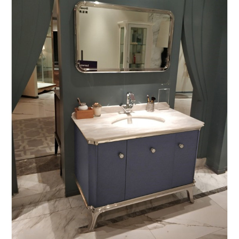 Infinity Marble-Top Vanity Cabinet