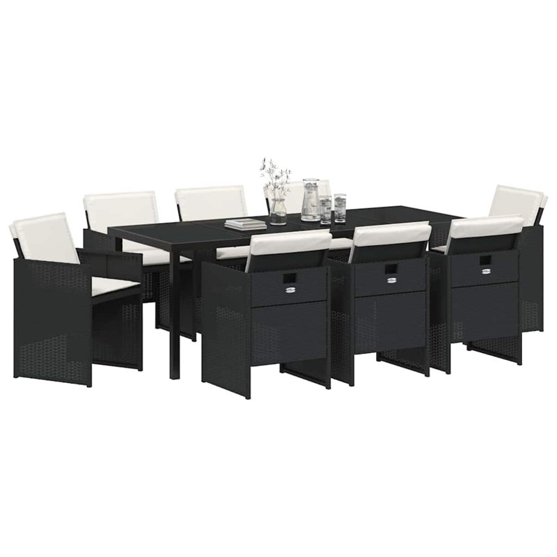 Wicker Patio Dining Set Table,