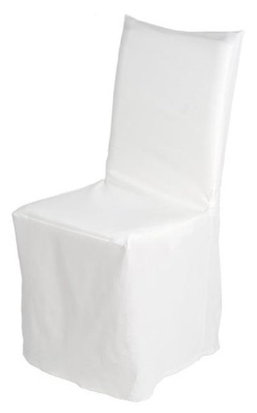 Pampa Cotton T-Cushion Dining Chair Slipcover, Off White