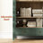 Kalaen 71" Arched Display Wood Cabinet with Tempered Glass and Adjustable Shelves-1128355446