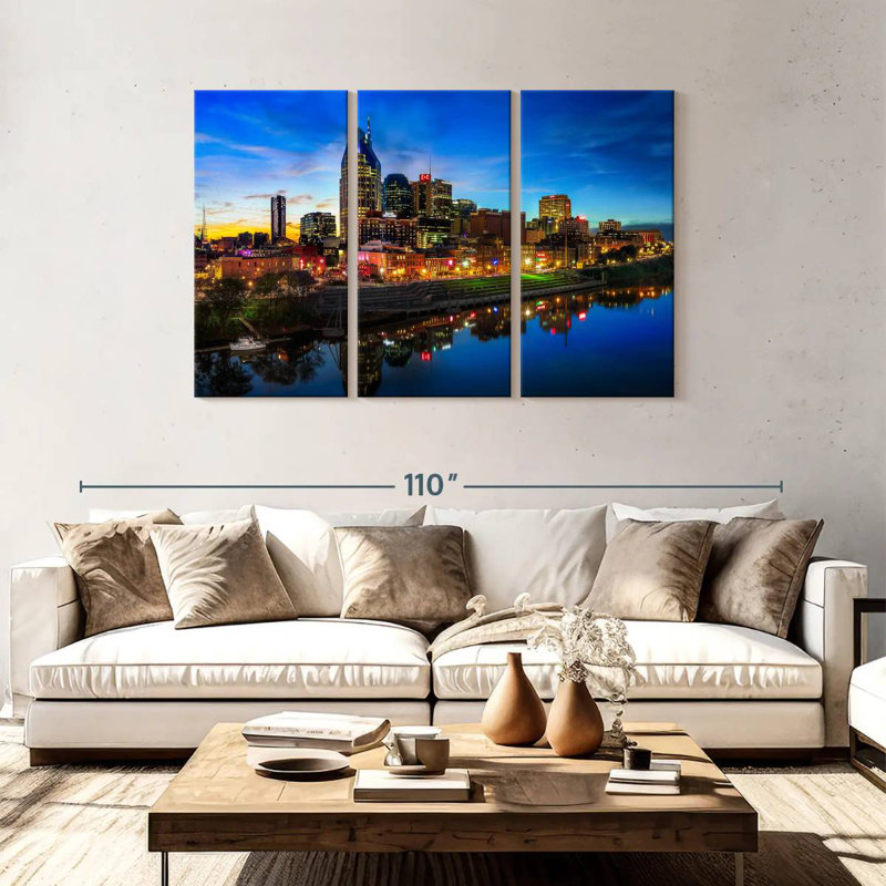 Paysage urbain Sirci Nashville, H 48 po x l 74 po
