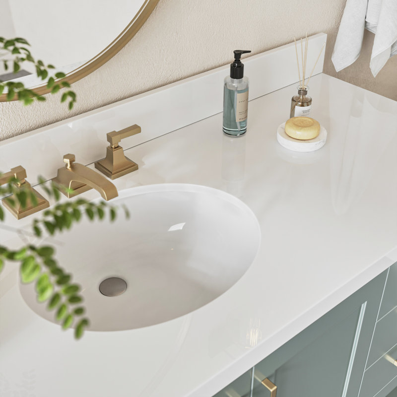 Magnolia Bath Vanity Oval Basin S061SWQ, Vintage Green