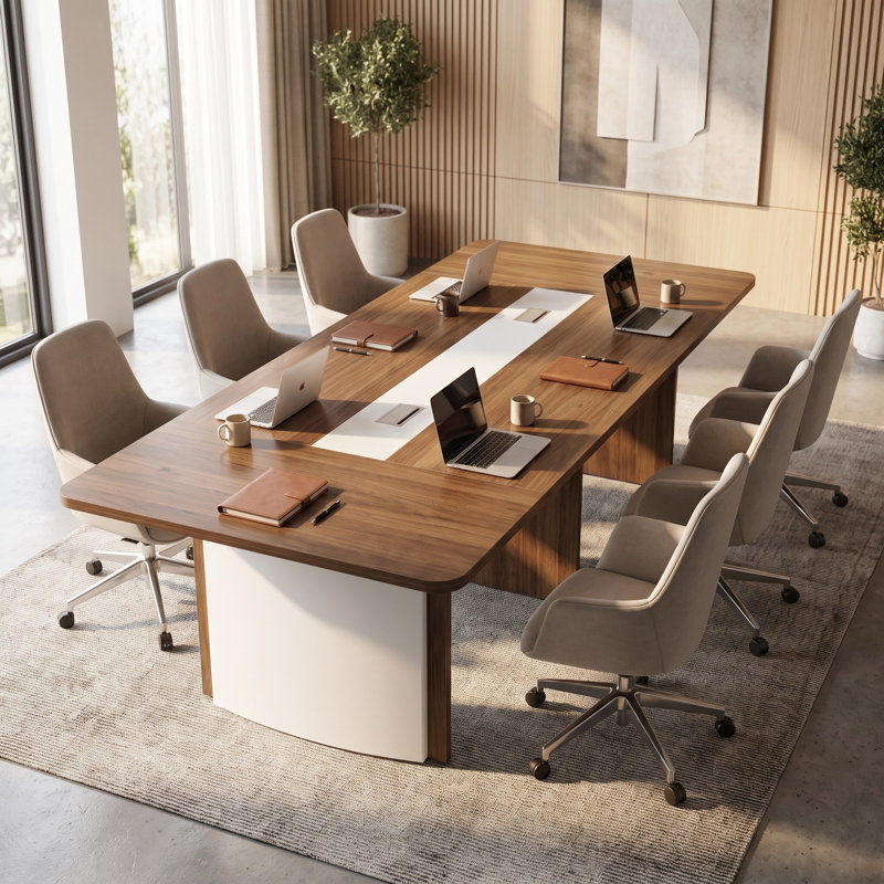 Table de conférence de 2,4 m (7,8 pieds) pour 8 à 10 personnes