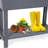 Oversized Self-Watering Outdoor Planter Box and Raised Garden Bed with a Adjustable Storage Shelf
