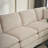 Modern U-Shaped 6-Seat Modular Sectional Sofa With 1 Ottoman & 3 Toss Pillows-1363234022