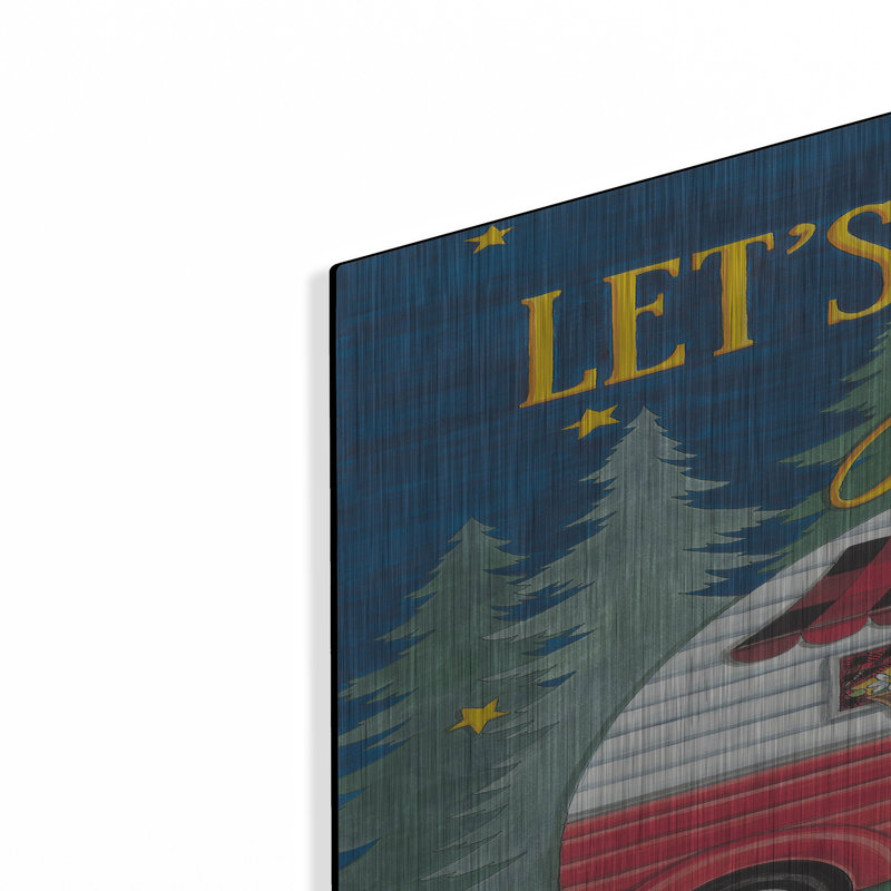 Winston Porter «Let's Get Lost» par Deb Strain, art mural en métal, H 36 po x l 24 po