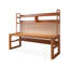 Bureau rectangulaire en bois massif brun-118509470