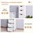 White Freestanding Bathroom Cabinet With Spacious Drawers