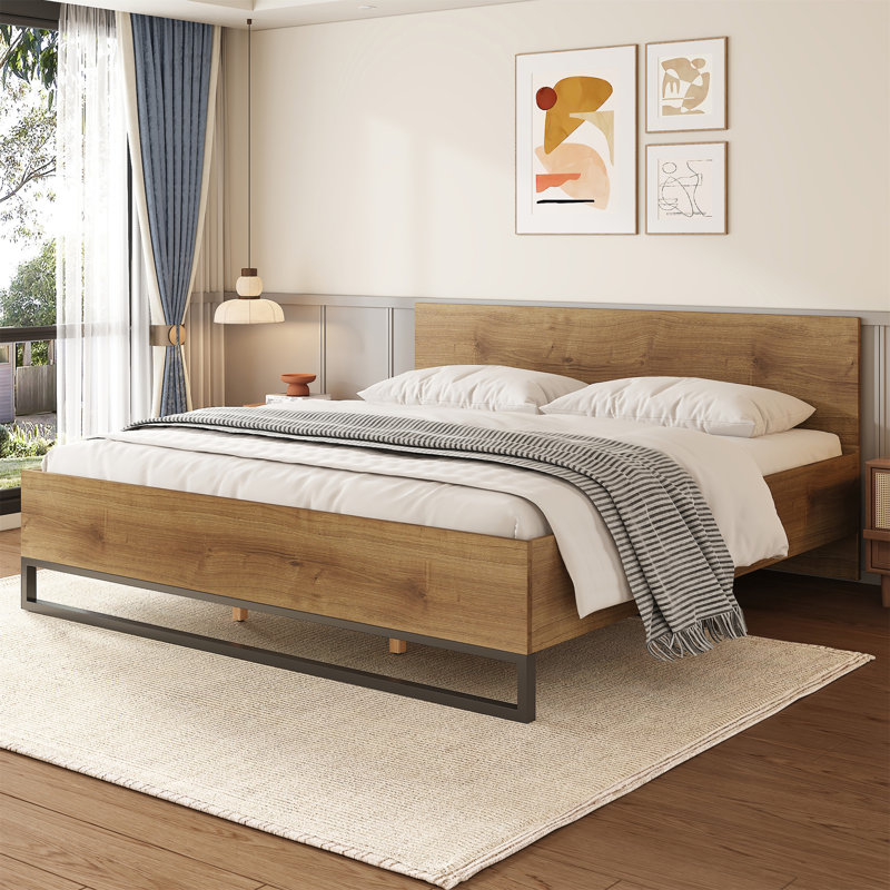 Engineered Wood Bed Frame King Size, King 