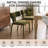 Modern Minimalist Dining Chair, Green Upholstered Fabric Chair With Splayed Steel Frame And Foam Cushion​​-1689115916